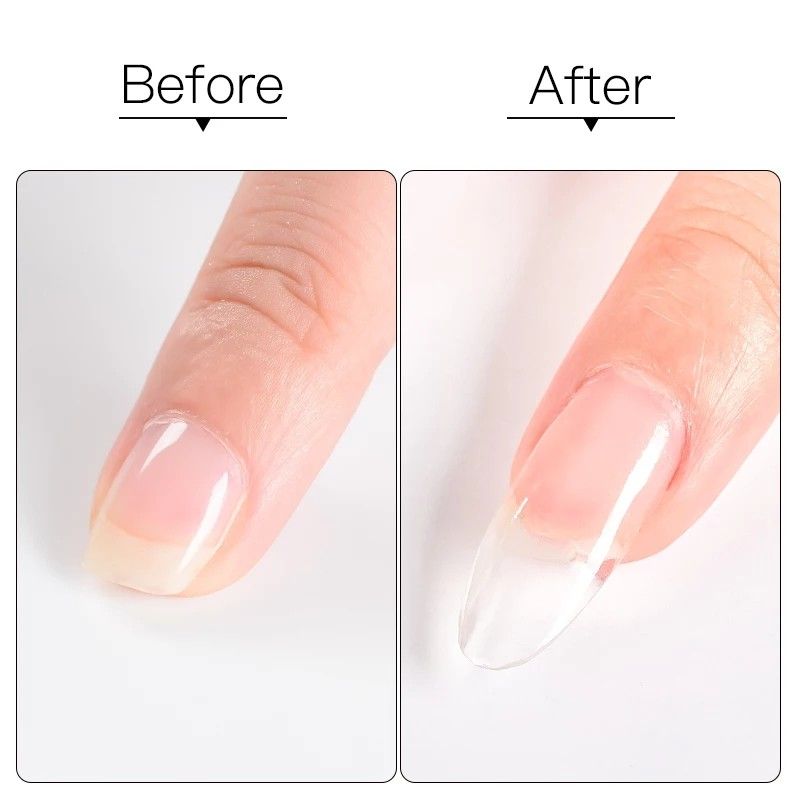 Gel Extensions add durability and naturalness to nails.
