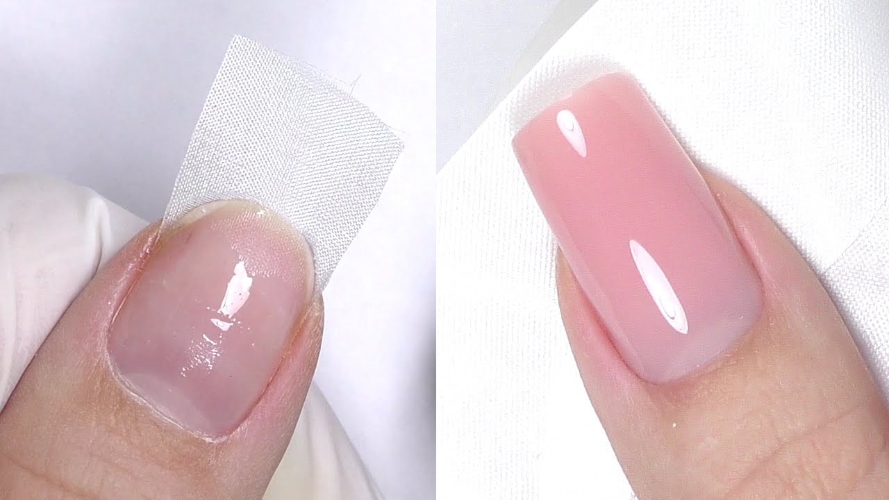 Silk nails are very soft and easily peeled off.
