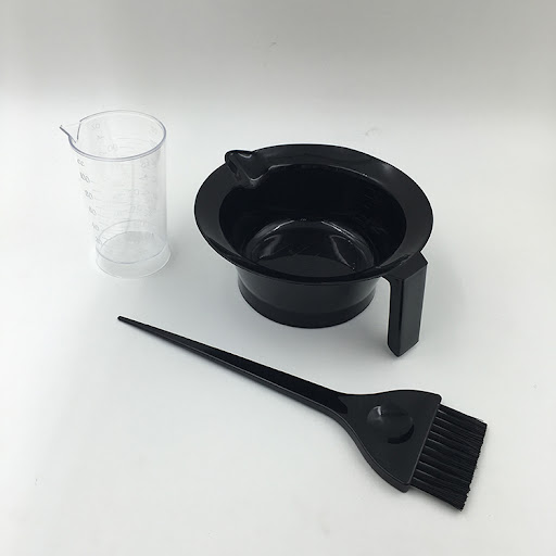 Measuring Cup, Tint Bowl, And Brush
