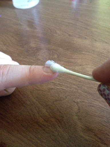 Remove Nail Wraps Using Cotton Swab