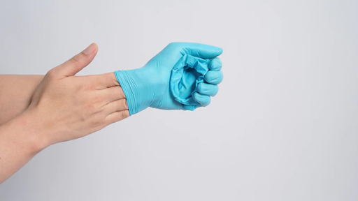 Switch latex gloves regularly to avoid sweaty hands 