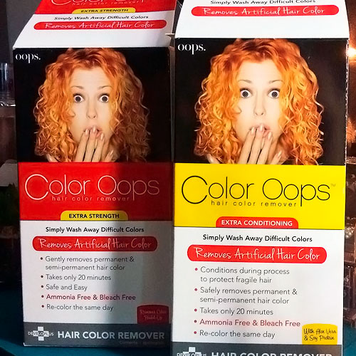 You should let Color Oops on your black hair for about 20 minutes. 