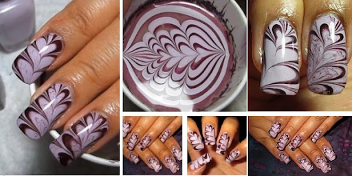 Doing water marbling-style nails at home is easy enough if you are well prepared