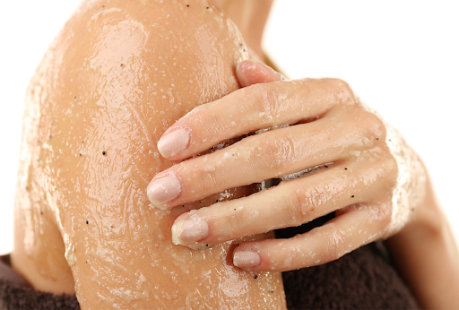 Exfoliating the skin is essential to tan faster in a tanning bed. 