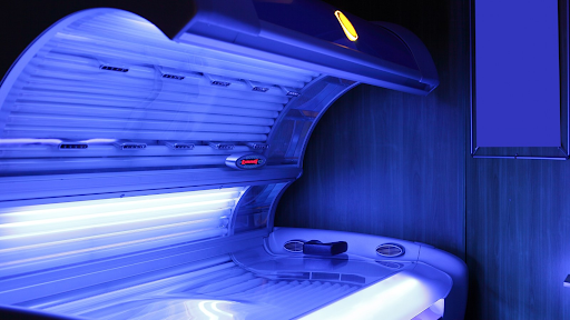 A tanning bed emits both UVA and UVB rays. 