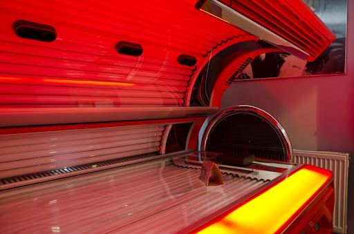 Tanning beds have UV lights that tan your skin