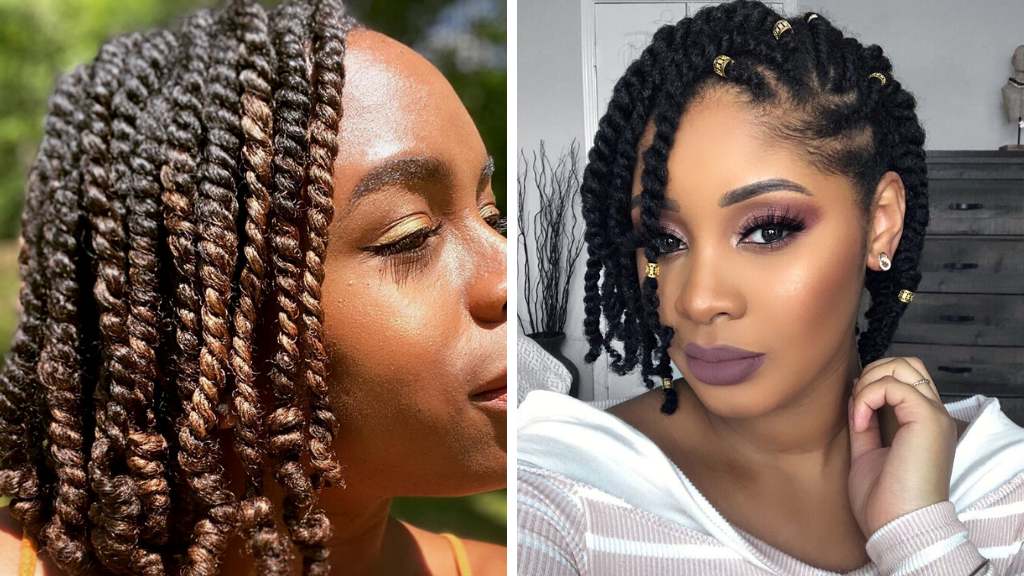 Two-strand twist braids are a good choice for those with short hair.
