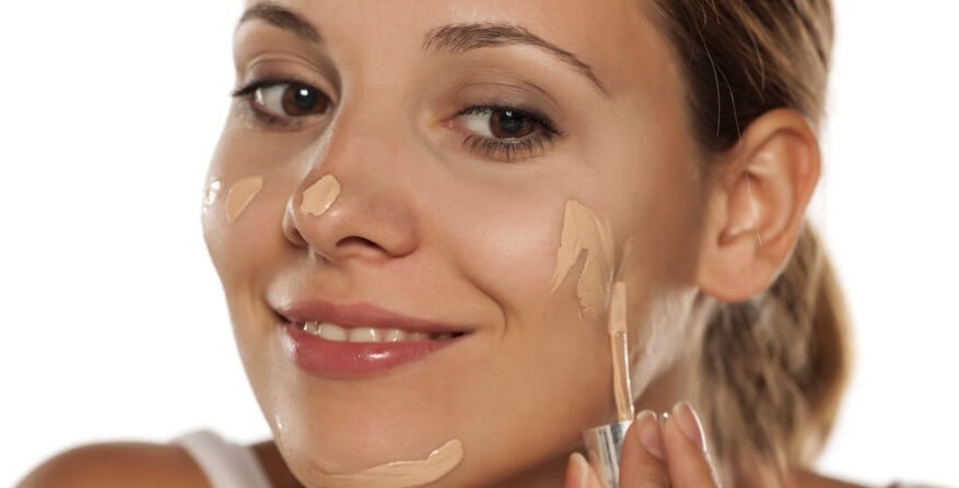 Dot the BB cream on your skin before blending it deeper