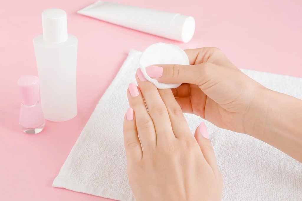 Avoid direct skin contact with nail polish remover for a long time.